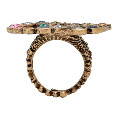 Shop Gucci Gold Gg Marmont Ring