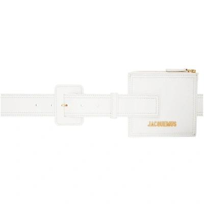 Shop Jacquemus White La Montagne 'la Ceinture Carrée' Belt In 100 White