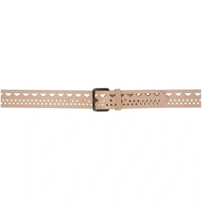 Shop Alaïa Beige Vienne Belt In 124 Sand