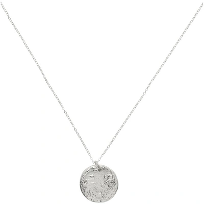 Shop Alighieri Silver Medium Snow Lion Necklace