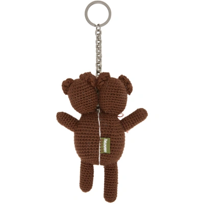 Shop Marc Jacobs Brown Heaven By  Vest Teddy Keychain In 200 Brown