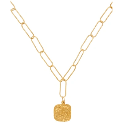 Shop Alighieri Gold 'the Baby Infernal Storm' Necklace