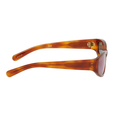 Shop Flatlist Eyewear Tortoiseshell Veneda Carter Edition Mirrored Daze Sunglasses In Classic Havana/ Blue