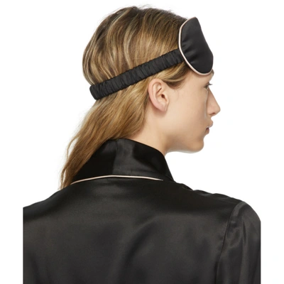 Shop Agent Provocateur Black Silk Classic Pj Eye Mask