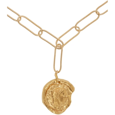 Shop Alighieri Gold 'the Peacekeeper' Necklace