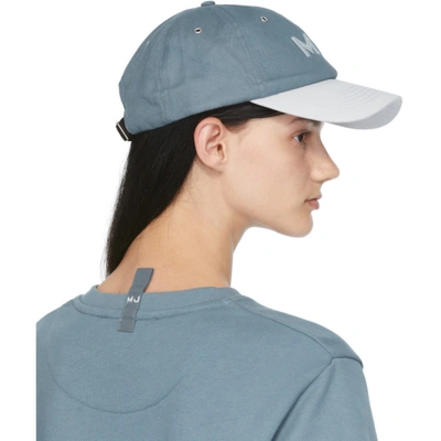 Shop Marc Jacobs Blue 'the Cap' Embroidered Logo Cap In 481 Blue