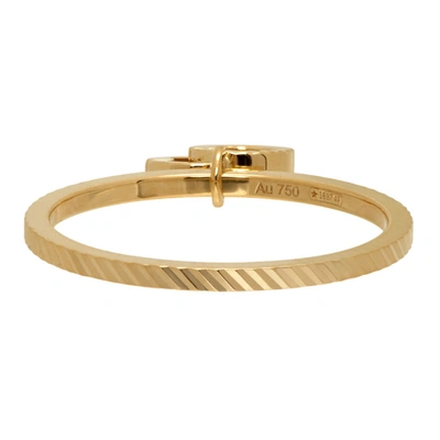 Shop Gucci Gold Gg Running Ring