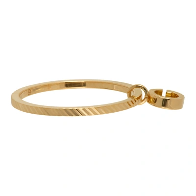 Shop Gucci Gold Gg Running Ring