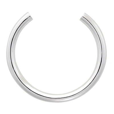 Shop Uncommon Matters Silver Collar Necklace In Silverplate