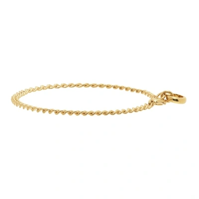 Shop Apc Gold Andrea Bracelet In Raa Or