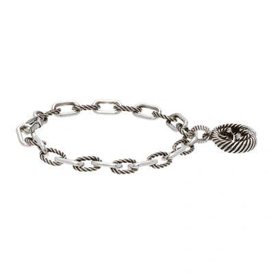 Shop Gucci Silver Interlocking G Bracelet