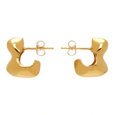 Shop Agmes Gold Simone Bodmer Turner Edition Small Bubble Hoop Earrings