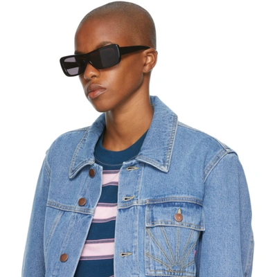 Shop Flatlist Eyewear Black Veneda Carter Edition Disco Sunglasses In Black Solid/solid Le