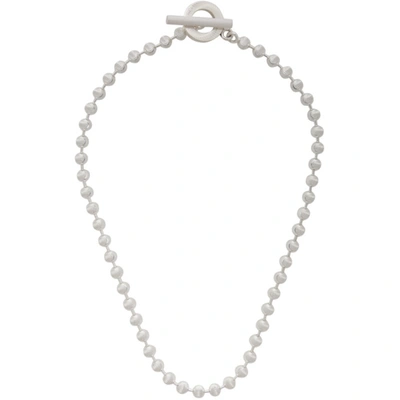 Shop Gucci Silver Ball-chain Choker Necklace