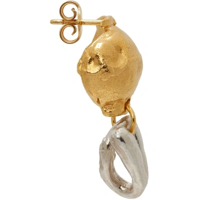 Shop Alighieri Gold 'the Unbearable Lightness' Earrings