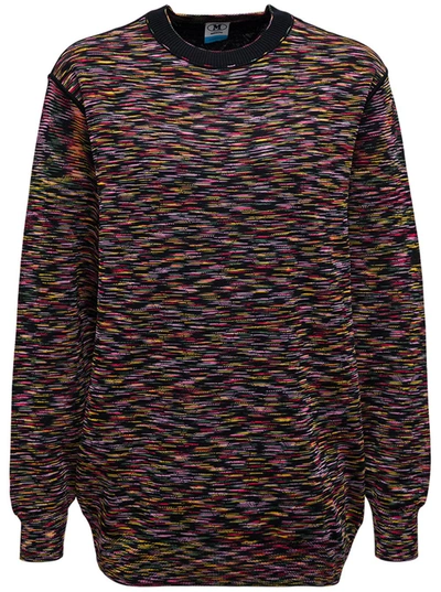 Shop M Missoni Crewneck Knitted Jumper In Multi