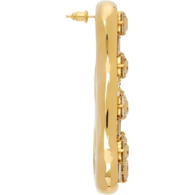 Shop Marni Gold Trapeze Clip-on Single Earring In 00y65 Gold