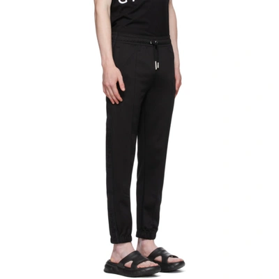 Shop Givenchy Black Webbing Jogger Sweatpants In 001-black