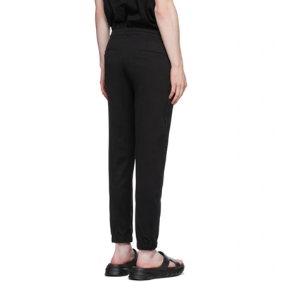 Shop Givenchy Black Webbing Jogger Sweatpants In 001-black