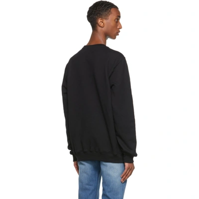Shop Versace Black & Multicolor Medusa Logo Sweatshirt In 2b070 Blk/m