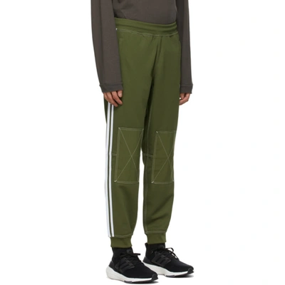 Shop Adidas Originals Khaki Sprt Track Pants In Wild Pine
