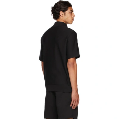 Shop Polo Ralph Lauren Black Logo Short Sleeve Sweatshirt In Polo Black