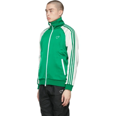 Shop Adidas X Human Made Reversible Green Firebird Track Jacket