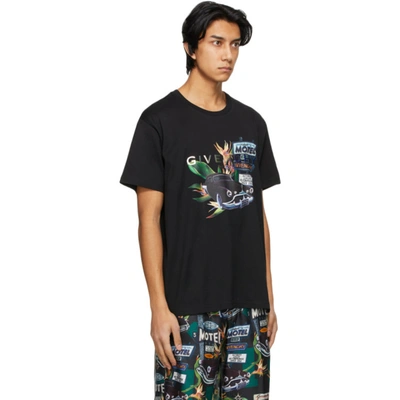 Shop Givenchy Black Motel T-shirt In 001 Black