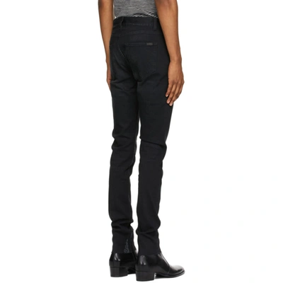 Shop Saint Laurent Black Skinny Jeans In 1011 90sblk
