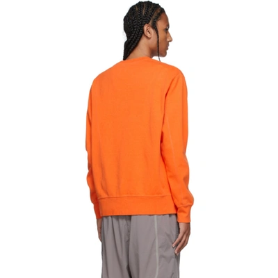 Shop A-cold-wall* Orange Essential Compass Pocket Sweatshirt In Puffin Orange