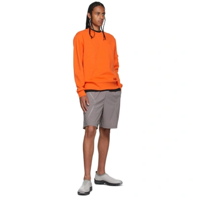 Shop A-cold-wall* Orange Essential Compass Pocket Sweatshirt In Puffin Orange