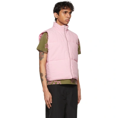 Shop Marc Jacobs Pink Heaven By  Puffer Vest In 690 Pink Multi