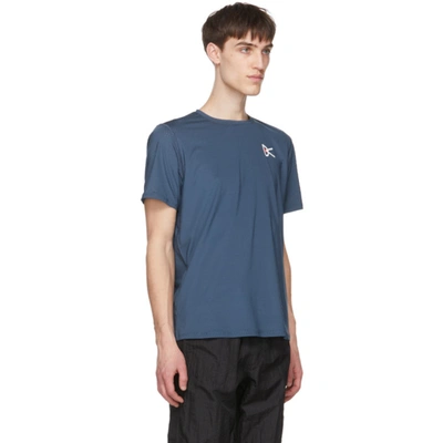 Shop District Vision Blue Air Wear T-shirt