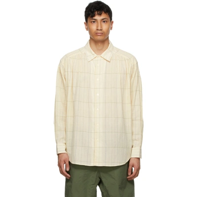 Shop Aïe Yellow Check Painter's Shirt In Pb056 Ivybl