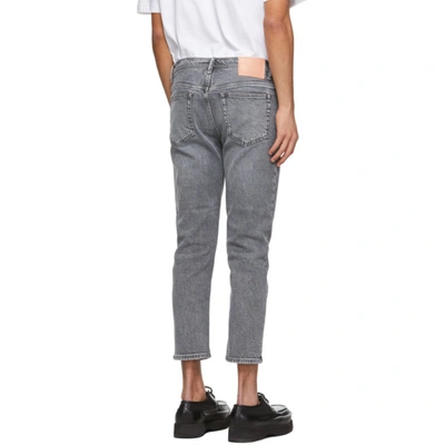 Shop Acne Studios Grey Slim Tapered Fit Jeans
