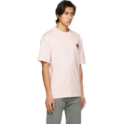 Shop Jacquemus Pink 'le T-shirt Fraises' T-shirt In Light Pink