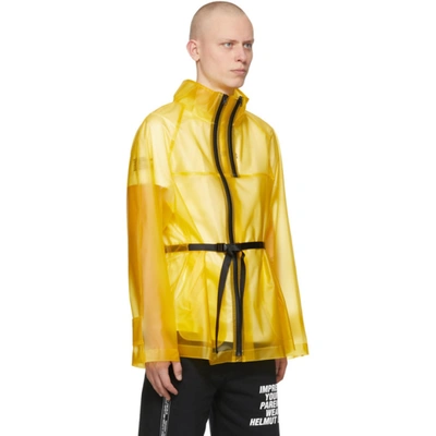 Shop Helmut Lang Yellow Tech Jacket In Laser Yellow - Zrl