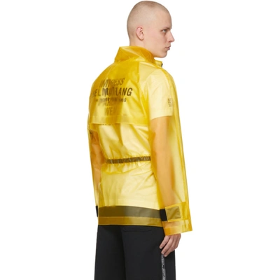 Shop Helmut Lang Yellow Tech Jacket In Laser Yellow - Zrl
