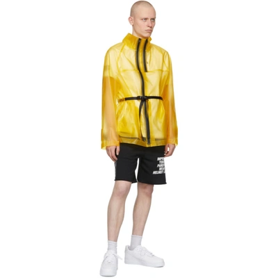 Shop Helmut Lang Yellow Tech Jacket In Laser Yellow - Zrl