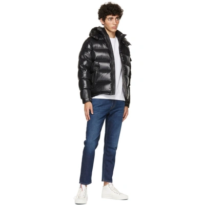 Shop Moncler Black Down Maya Jacket In 999 Black