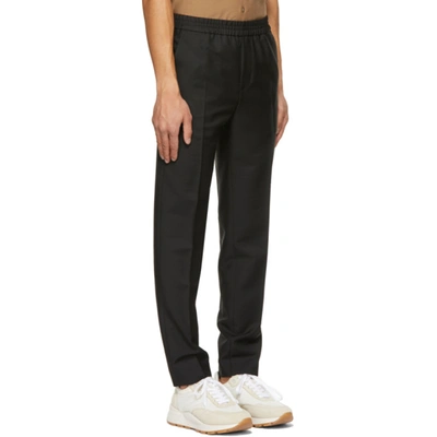 Shop Harmony Black Wool Paolo Trousers In 000 Black