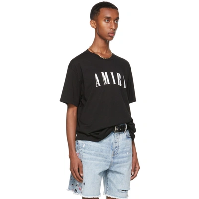 Shop Amiri Black Core Logo T-shirt