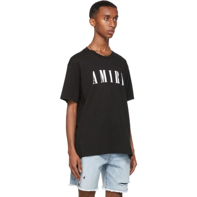Shop Amiri Black Core Logo T-shirt