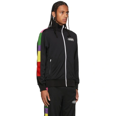 Shop Palm Angels Black Missoni Edition Track Jacket In Blac White