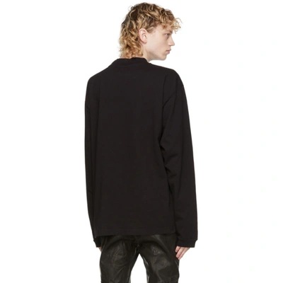 Shop John Elliott Black 900 Mock Neck Long Sleeve T-shirt