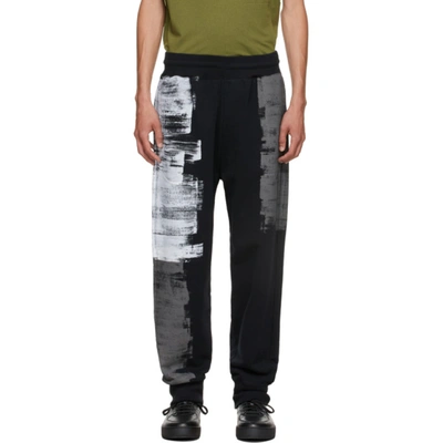 Shop A-cold-wall* Black Brush Stroke Lounge Pants