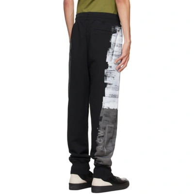 Shop A-cold-wall* Black Brush Stroke Lounge Pants