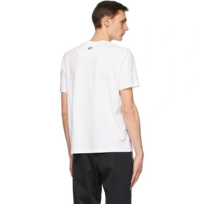 Shop Moncler White Maglia T-shirt In 001 White