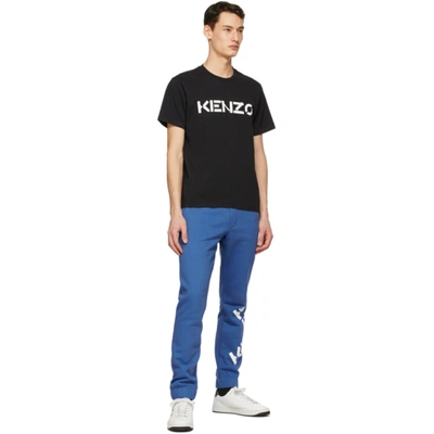 Shop Kenzo Black Logo T-shirt In 99 - Black