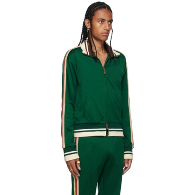 Shop Wales Bonner Green Clarendon Track Jacket In Emerald